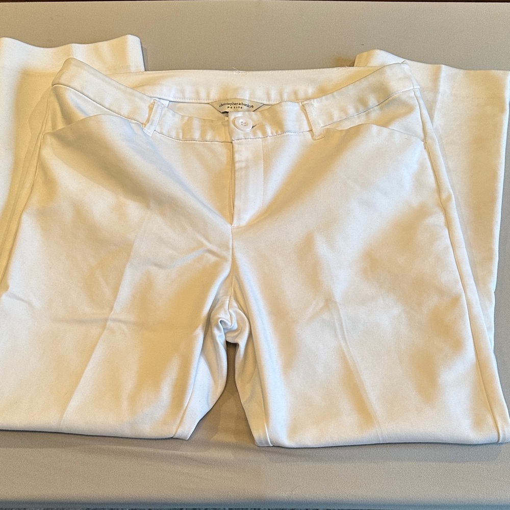 Christopher & Banks Classic White Trousers